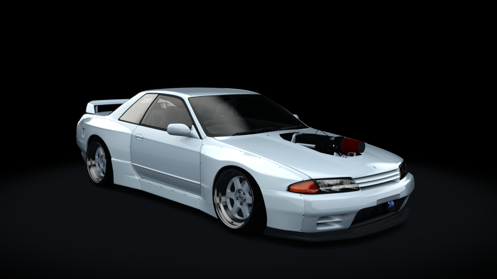 Arthur Nissan Skyline R32 Pandem, skin Crystal_White