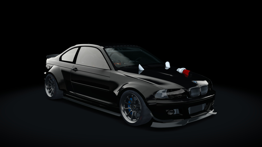 Arthur BMW M3 E46 Widebody, skin Black_Azurite