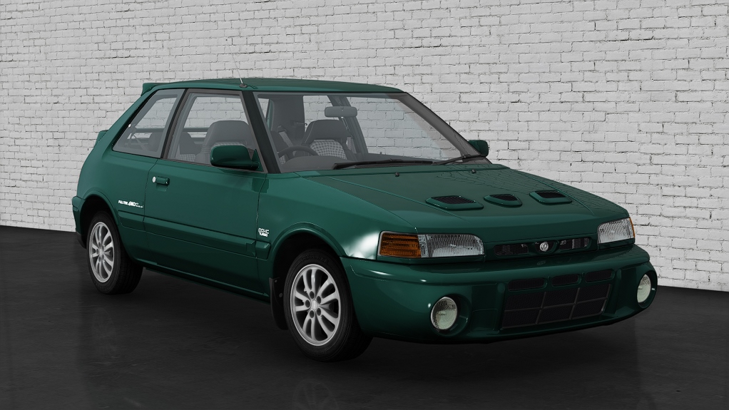 Mazda 323 GTR, skin 11_british_racing_green_lim
