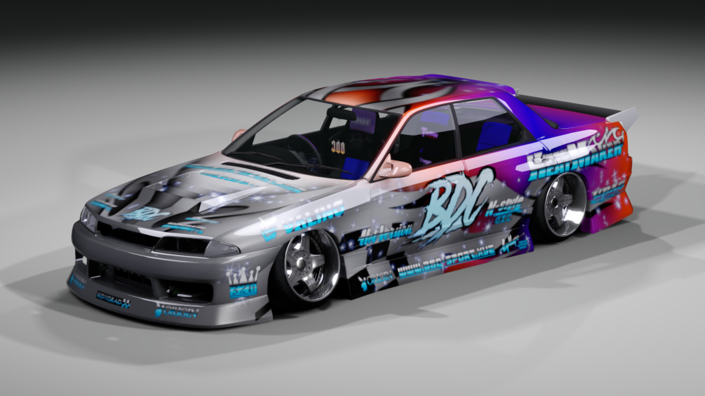 BDC Street v5.0 - R32, skin BDC Red Blue