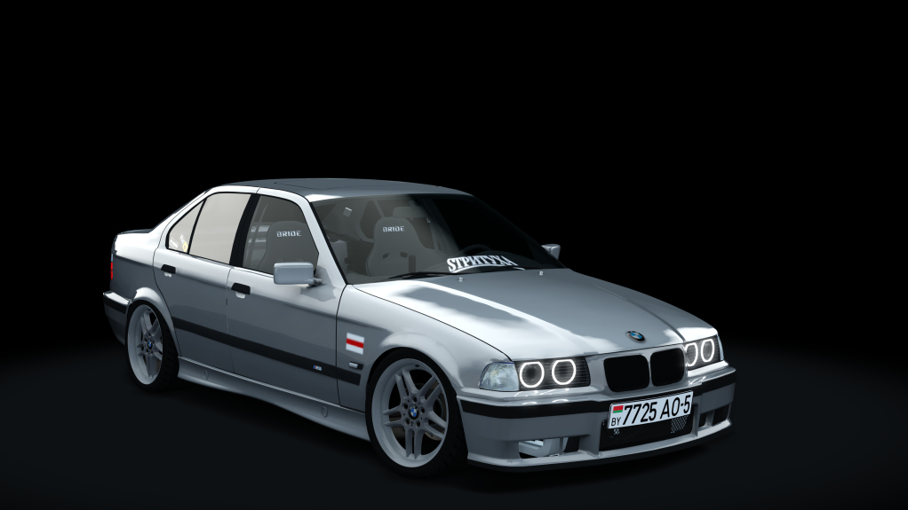 BMW E36 325i(blrspec), skin Stickers(Grey)