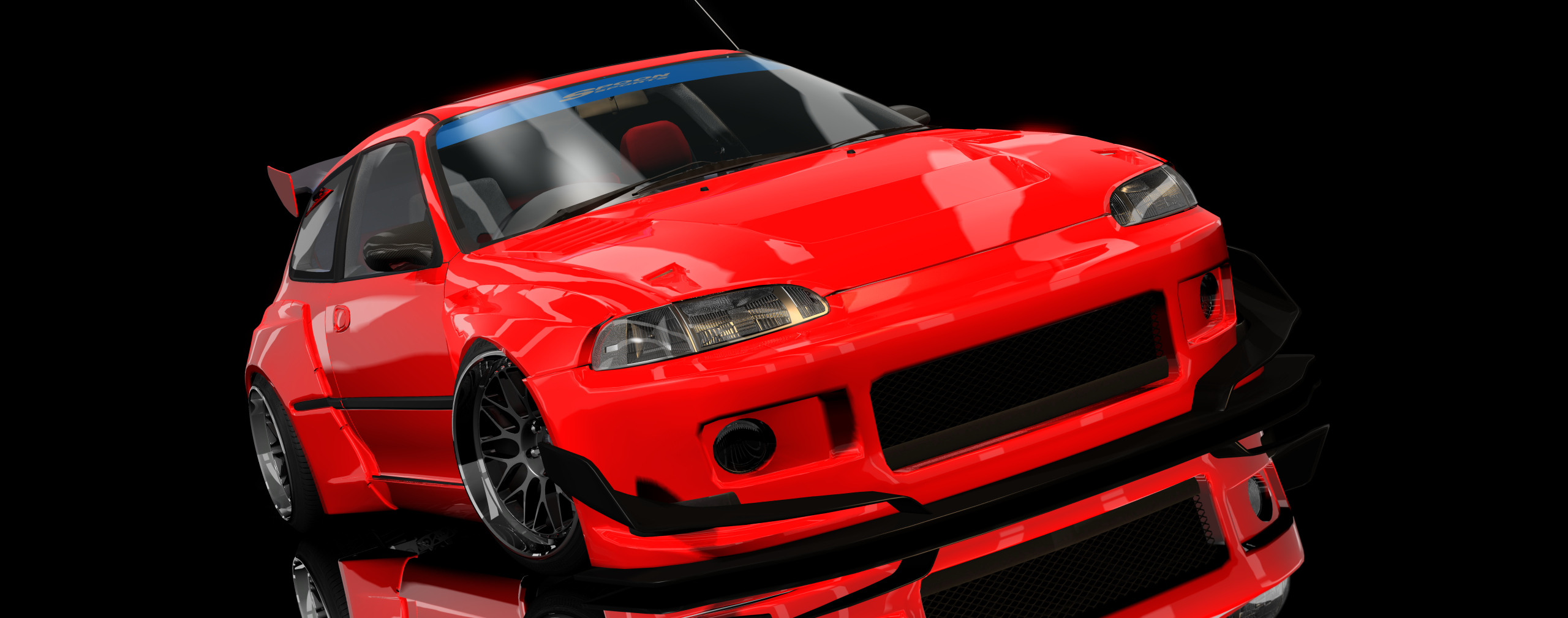 D&O Honda Civic Pandem, skin red