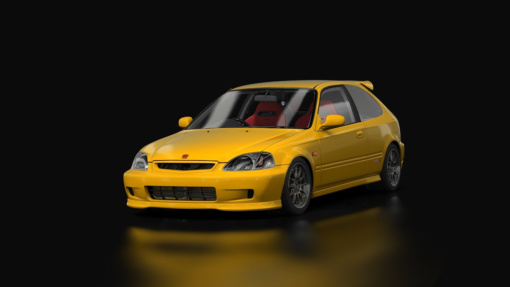 Honda Civic Type R EK9, skin 3. Yellow
