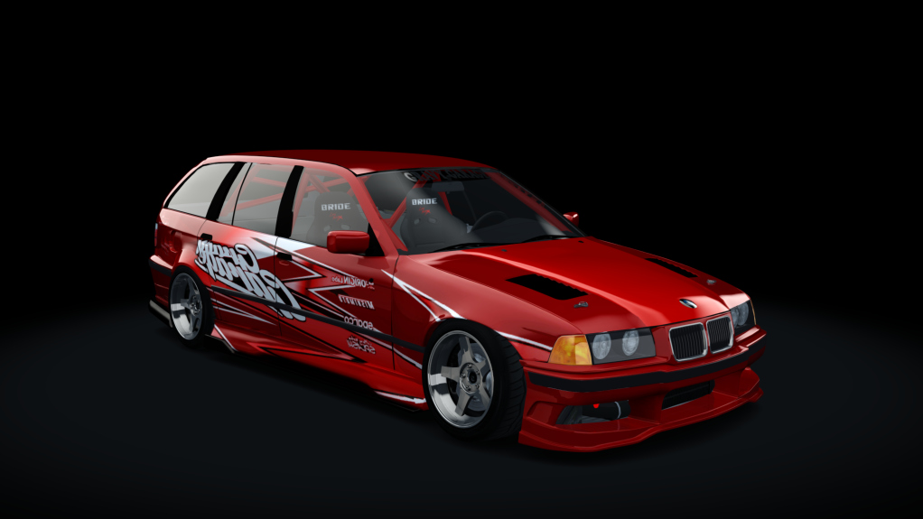 GravyGarage Street E36 Touring Voilent Angle, skin Gravy Red