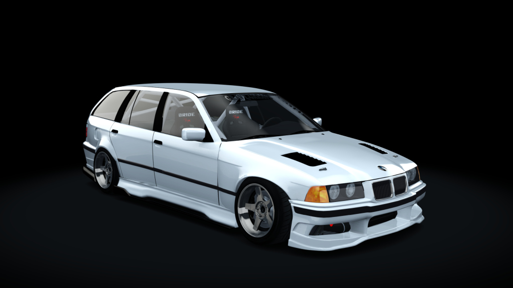 GravyGarage Street E36 Touring Voilent Angle, skin White