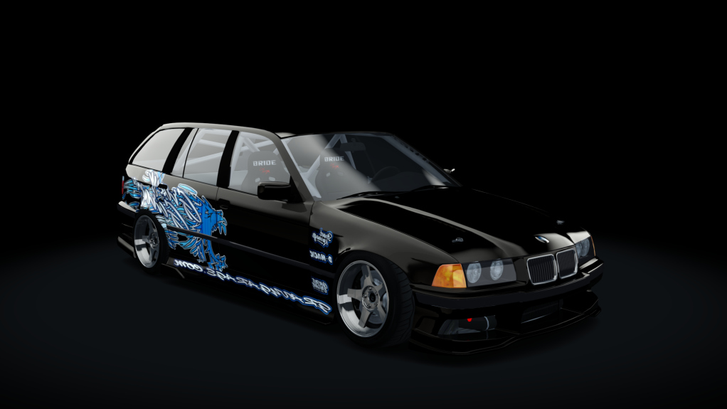 GravyGarage Street E36 Touring Voilent Angle, skin wurr black