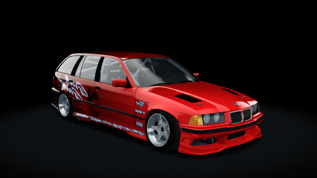 GravyGarage Street E36 Touring Voilent Angle, skin wurr red