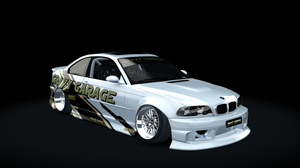 GravyGarage Street e46, skin White Livery