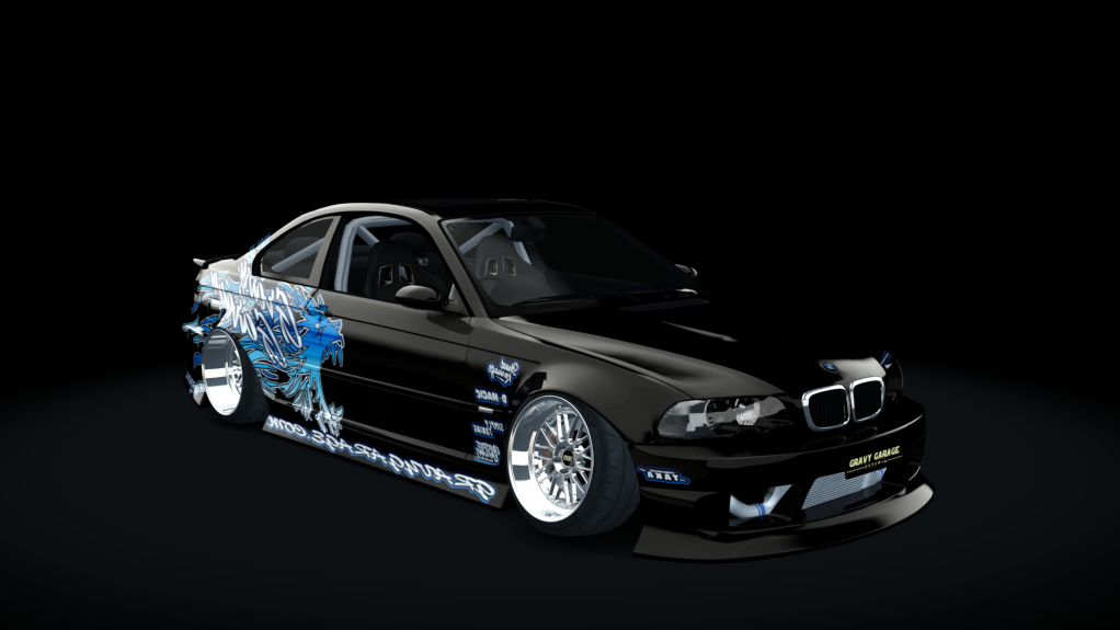GravyGarage Street e46, skin wurr black blue