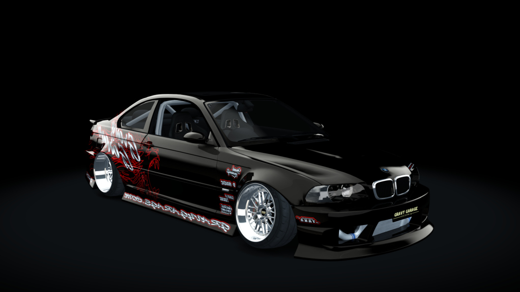 GravyGarage Street e46, skin wurr black red