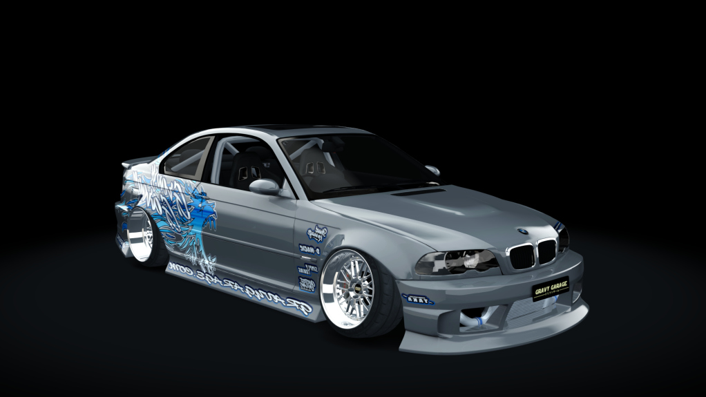 GravyGarage Street e46, skin wurr grey blue