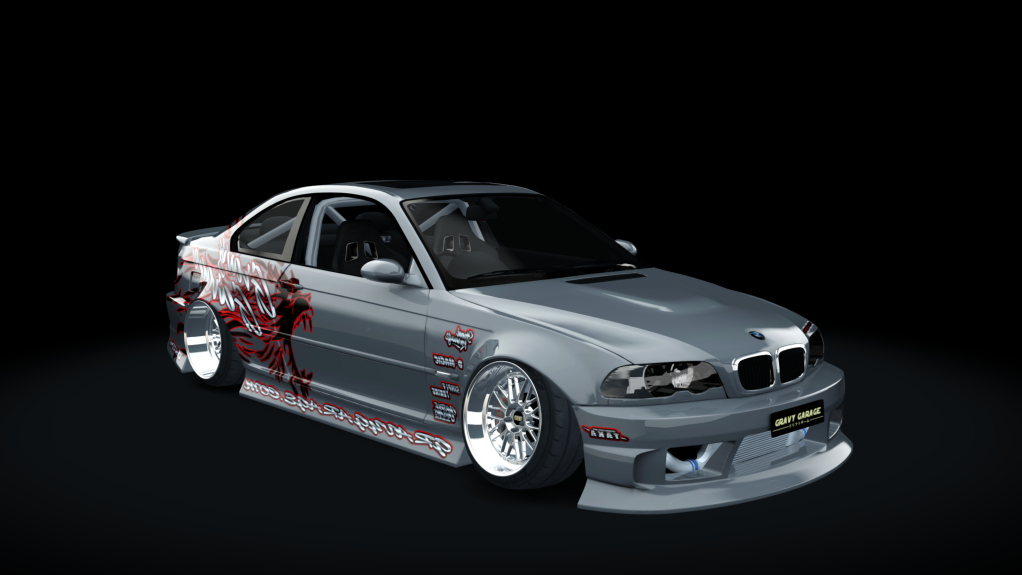 GravyGarage Street e46, skin wurr grey red