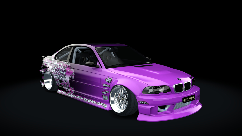 GravyGarage Street e46, skin wurr pink n black gradient