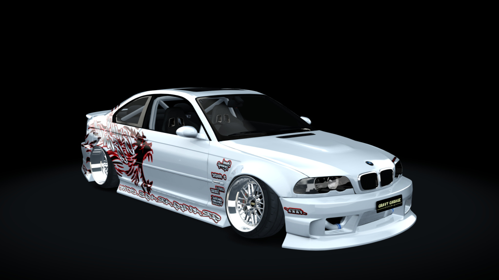GravyGarage Street e46, skin wurr white red