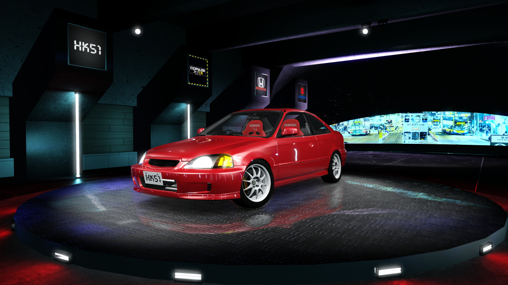 HK51 P1 Honda Civic EM1, skin 03_Red