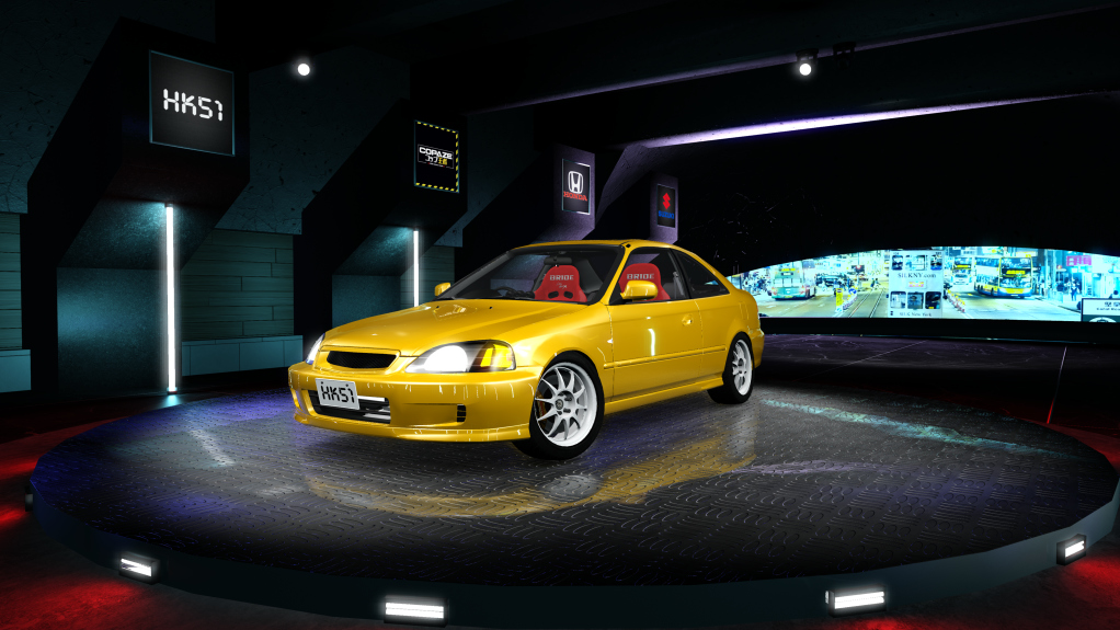 HK51 P1 Honda Civic EM1, skin 05_Yellow