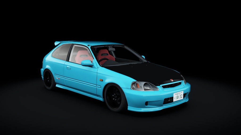 Honda CIVIC TYPE R Spoon (EK9) '99 Kamisaki, skin SV_Cyan