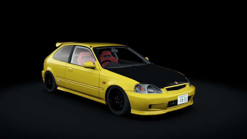 Honda CIVIC TYPE R Spoon (EK9) '99 Kamisaki, skin Sunlight_Yellow