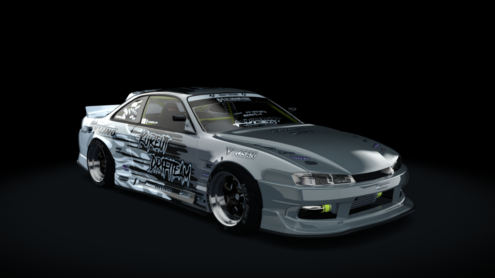 Loosi Nissan S14, skin Kureiji V2 Loosi Grey