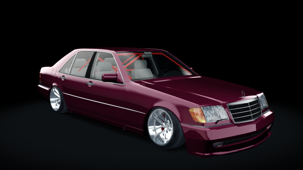 MLZ Mercedes-Benz W140 S70 s1, skin Barbera_Red