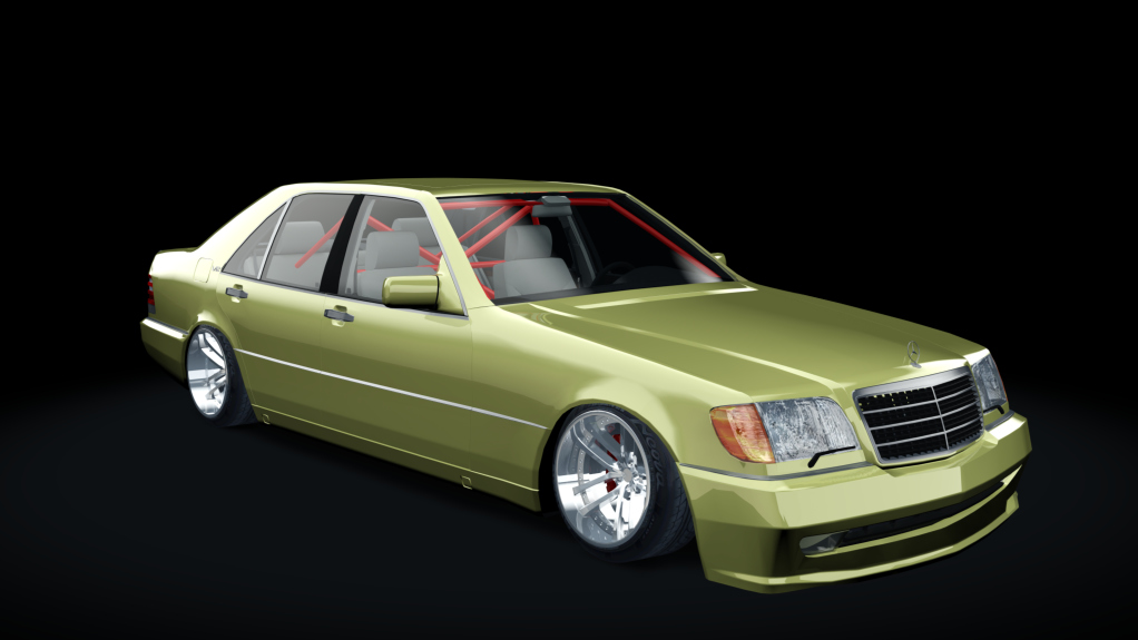 MLZ Mercedes-Benz W140 S70 s1, skin Dakar_Yellow