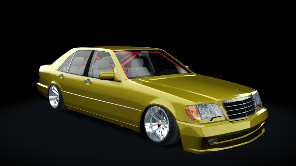 MLZ Mercedes-Benz W140 S70 s1, skin Phoenix_Yellow