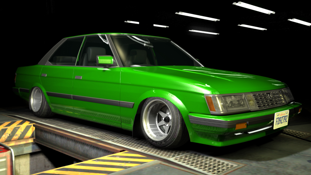 dtdw Toyota MarkII GX71 stock o&s/pack 1, skin green
