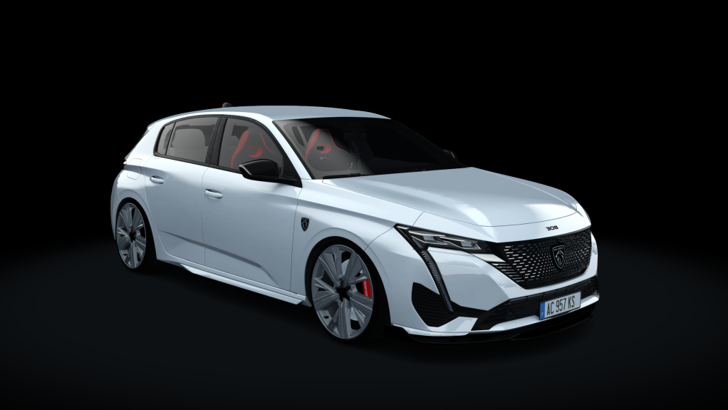 Peugeot 308 2022, skin white