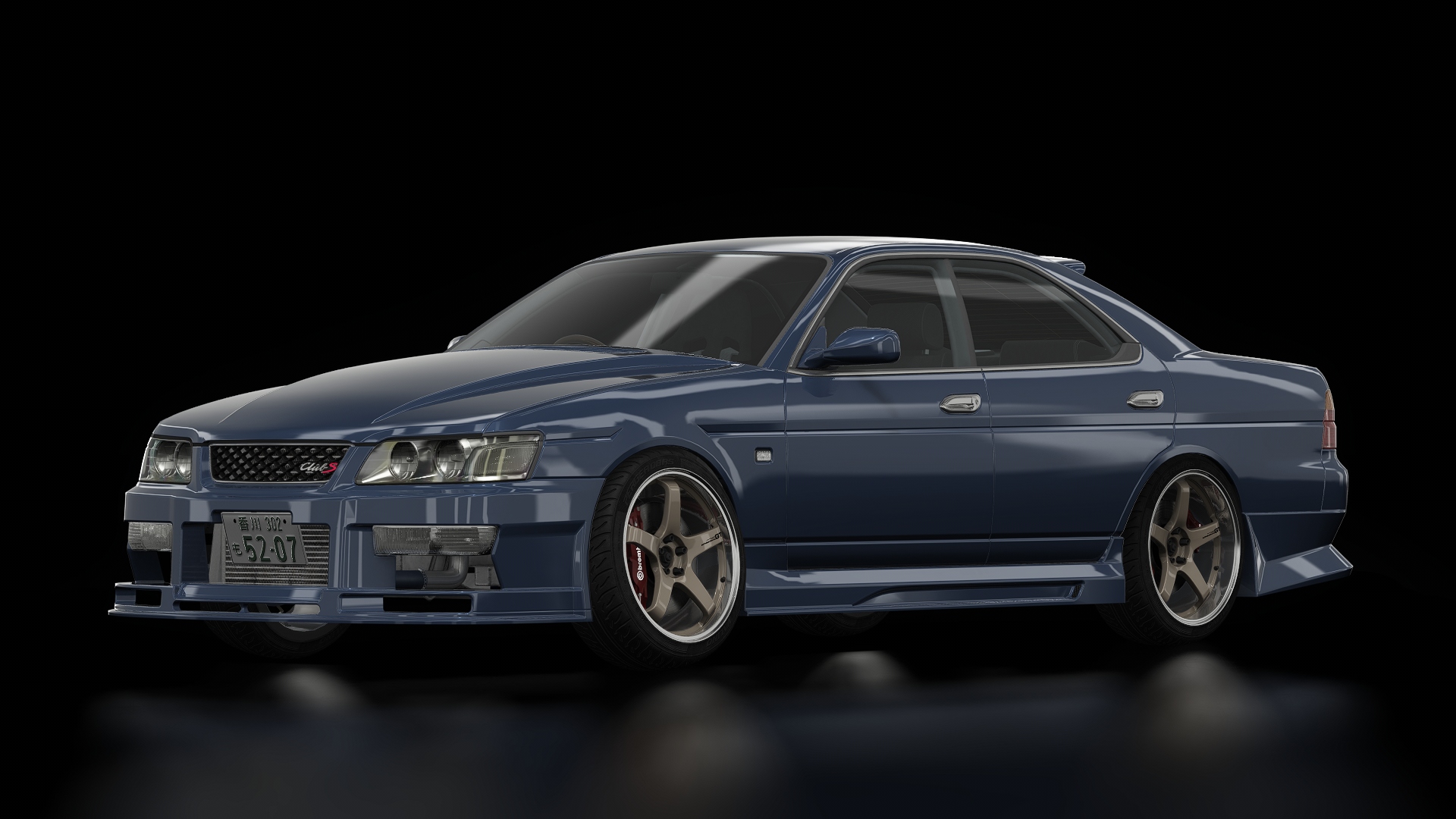 SD061 Nissan Laurel C35 Street, skin Dark Metal Blue Metallic