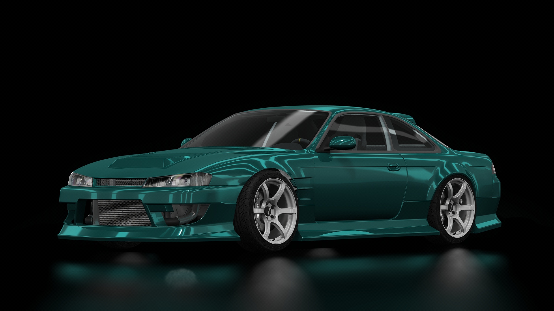 SD061 Nissan S14 Kouki Street, skin Cobalt_Green