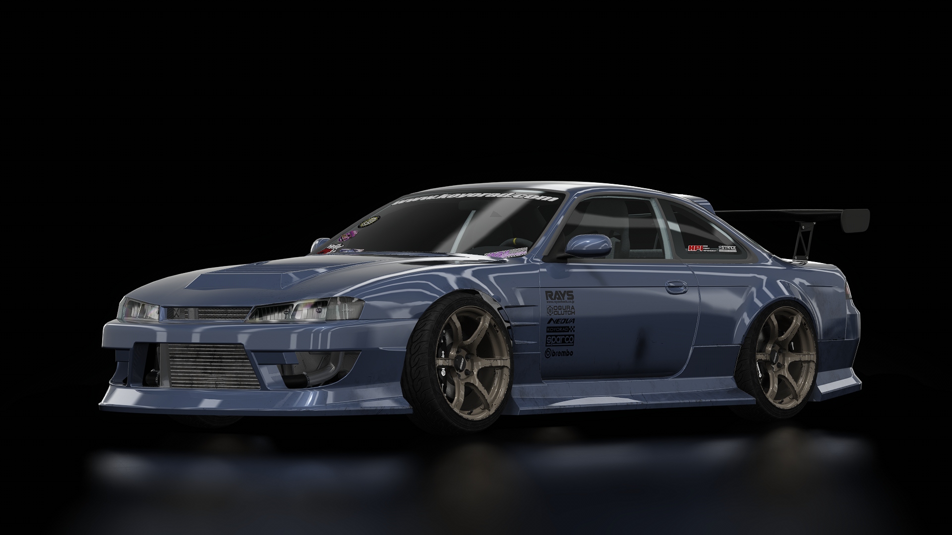 SD061 Nissan S14 Kouki Street, skin SD061_Sponsor_Blue_wing