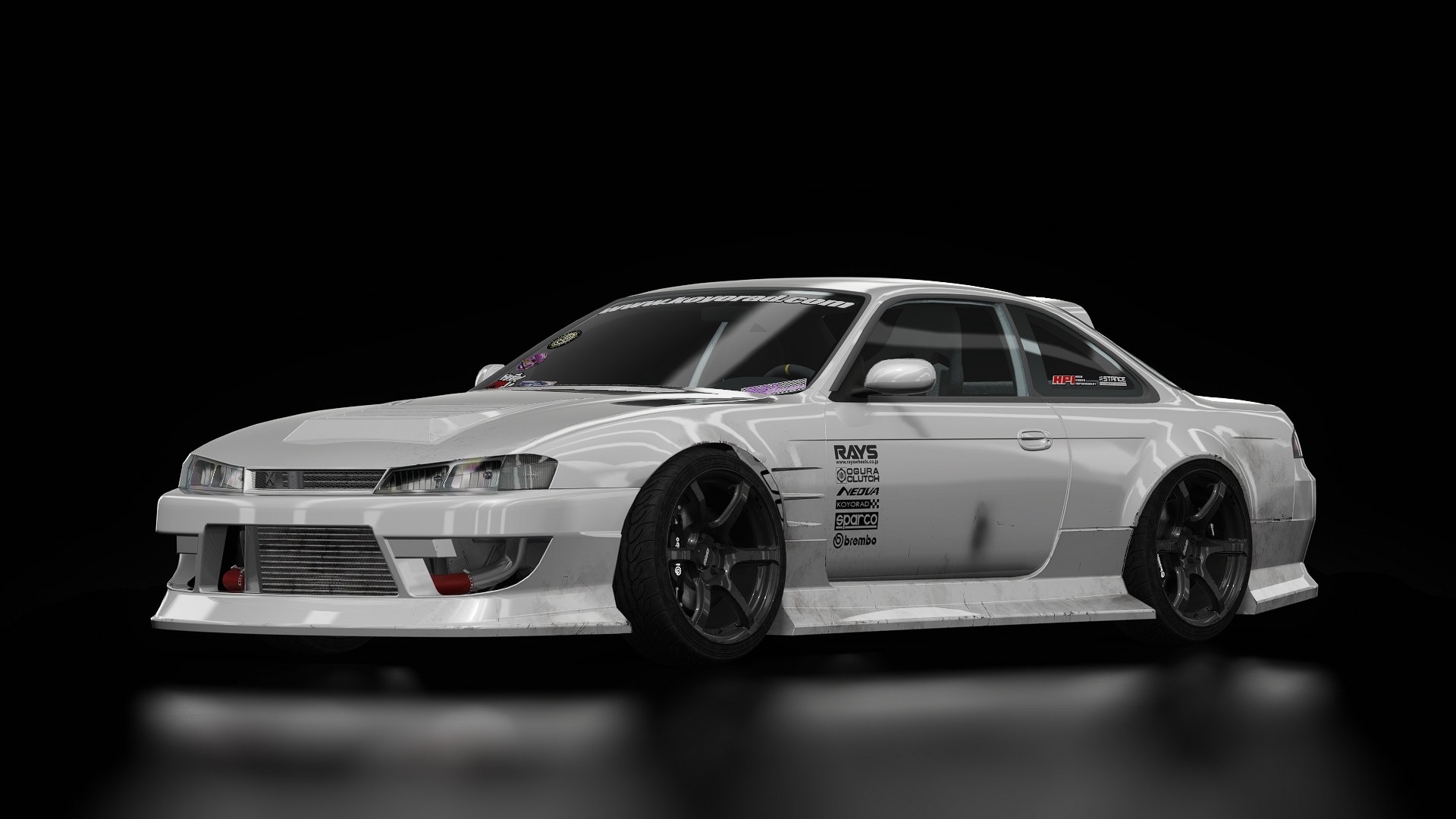 SD061 Nissan S14 Kouki Street, skin SD061_Sponsor_White