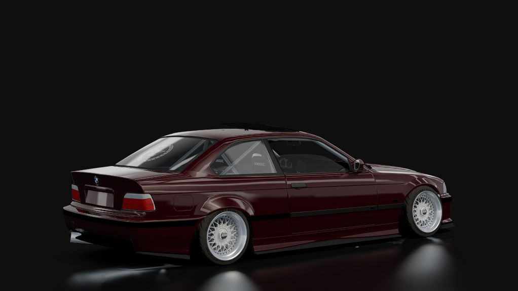SWARM || LHD DMI DarkTinman E36, skin Maroon