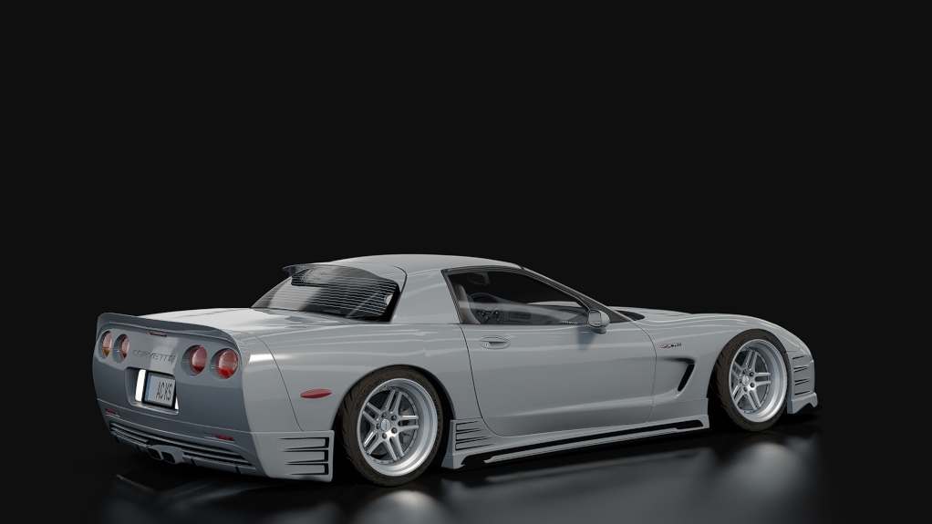 SWARM || LHD Victor C5 Z06, skin Gunmetal Silver