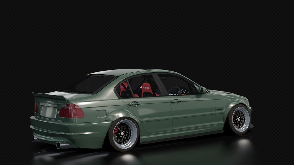 SWARM || Ticklles E46, skin Matte Camo Green Wrap