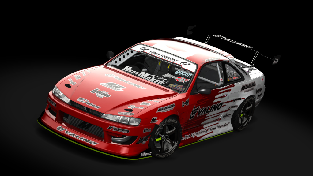 Tazzy S14 DMAX, skin dropsnflamesred