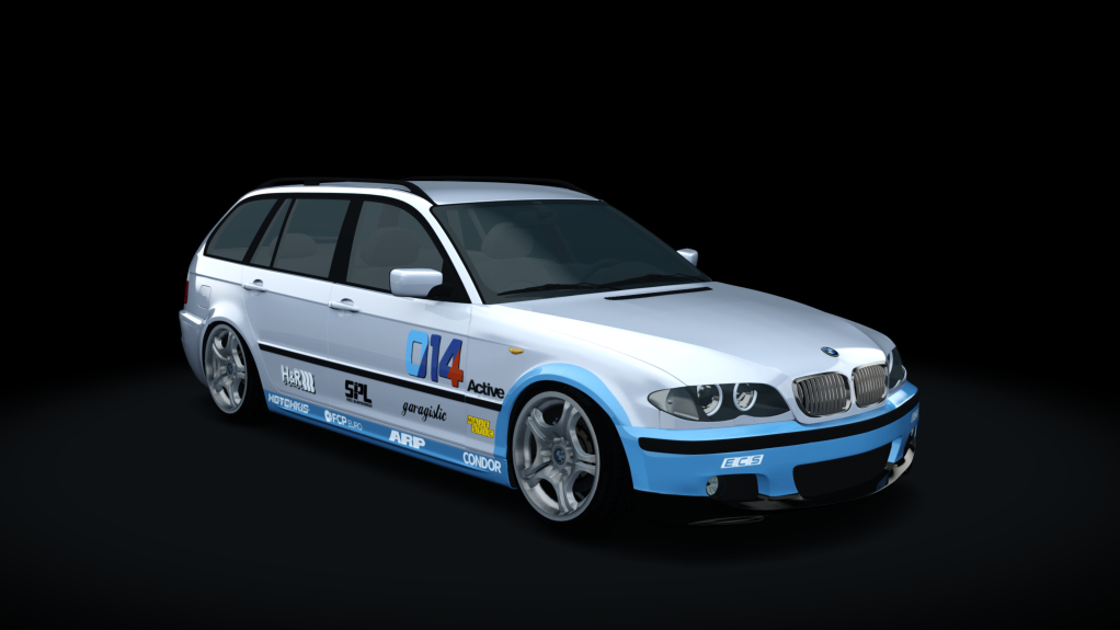 TE2 2005 BMW 325IT Wagon combi, skin Black_Flagged