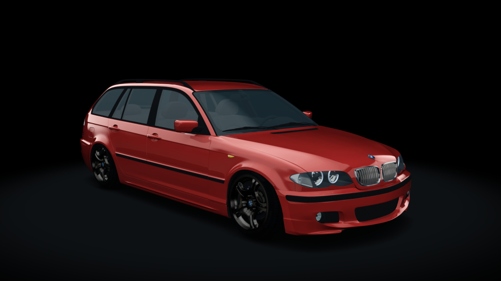 TE2 2005 BMW 325IT Wagon combi, skin Electric_Red