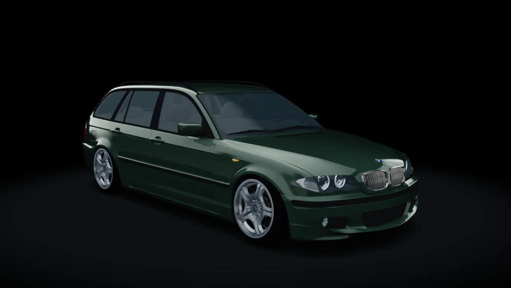 TE2 2005 BMW 325IT Wagon combi, skin Oxford_Green