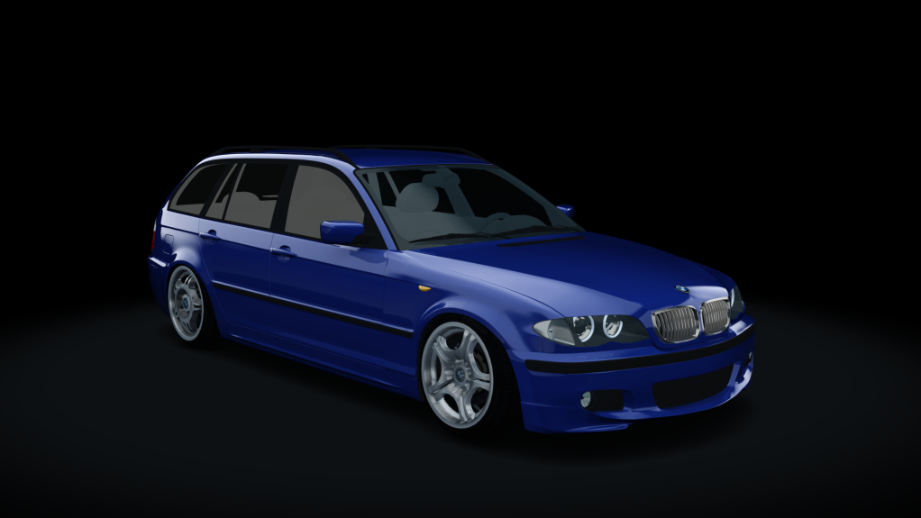 TE2 2005 BMW 325IT Wagon combi2, skin Lemans_Blue