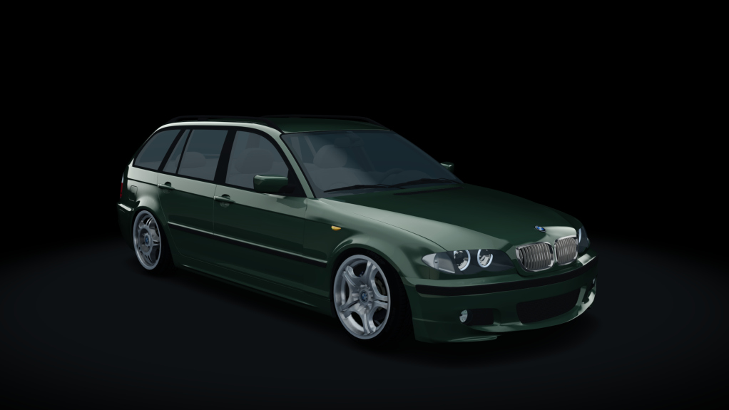 TE2 2005 BMW 325IT Wagon combi2, skin Oxford_Green