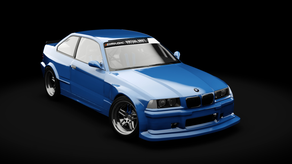 VDC BMW E36 HGK Public 5.0, skin Santorini_Blue