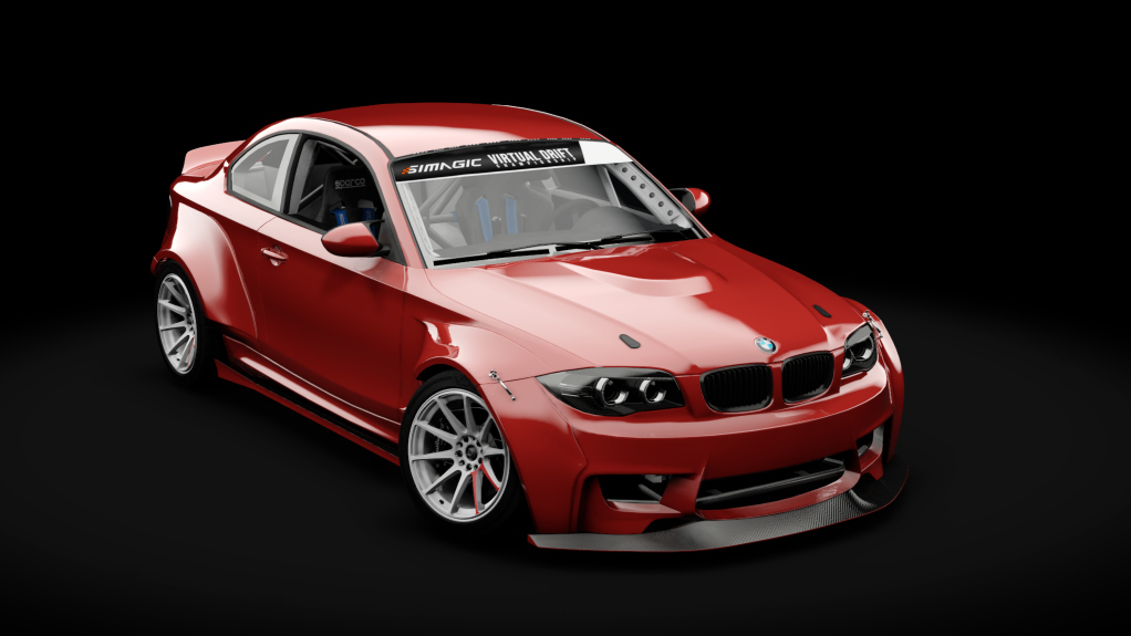 VDC BMW E82 1M Public 5.0, skin Hellrot