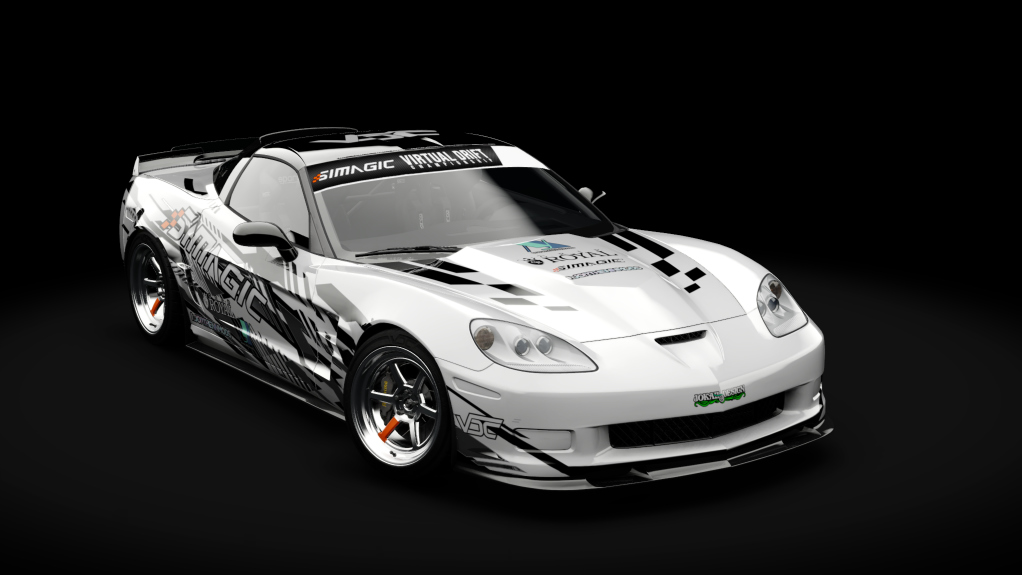 VDC Chevrolet Corvette C6 Public 5.0, skin VDC White