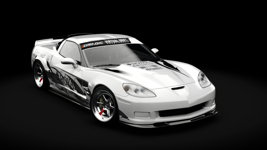 VDC Chevrolet Corvette C6 Public 5.0, skin corvette white chrome