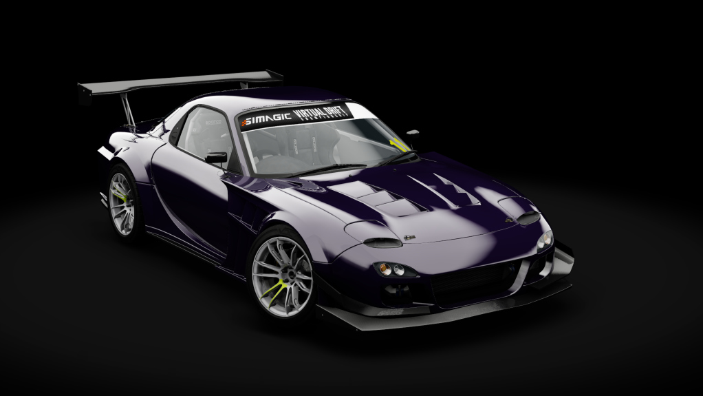 VDC Mazda RX-7 FD3S 20B Public 5.0, skin Outsiders Midnight Purple
