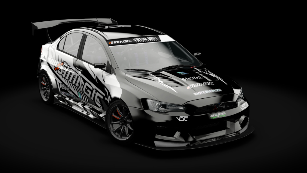 VDC Mitsubishi Evo X Public 5.0, skin VDC Black