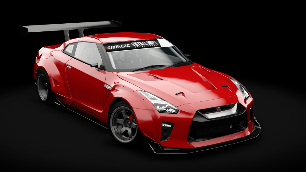VDC Nissan GT-R R35 DAMD Public 5.0, skin 01_active_red
