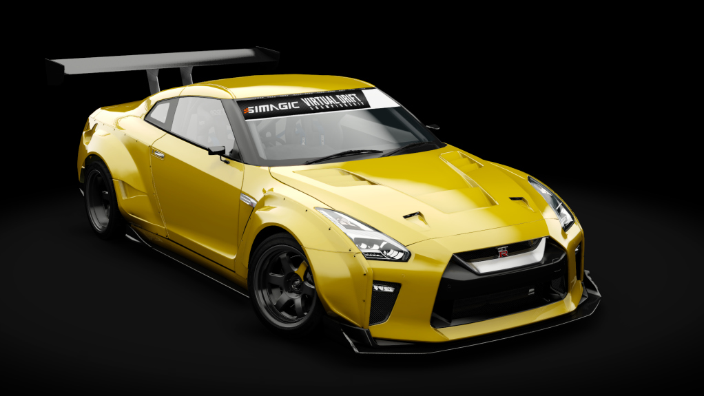 VDC Nissan GT-R R35 DAMD Public 5.0, skin 04_lightning_yellow
