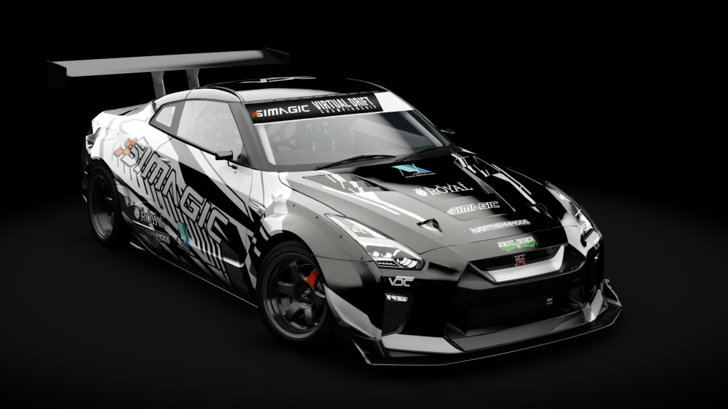 VDC Nissan GT-R R35 DAMD Public 5.0, skin VDC Black